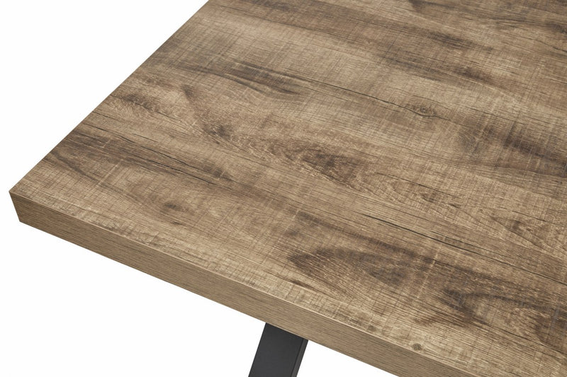 Eettafel | Meubelserie Basto | bruin, naturel | 170 x 100 x 76 (h) cm