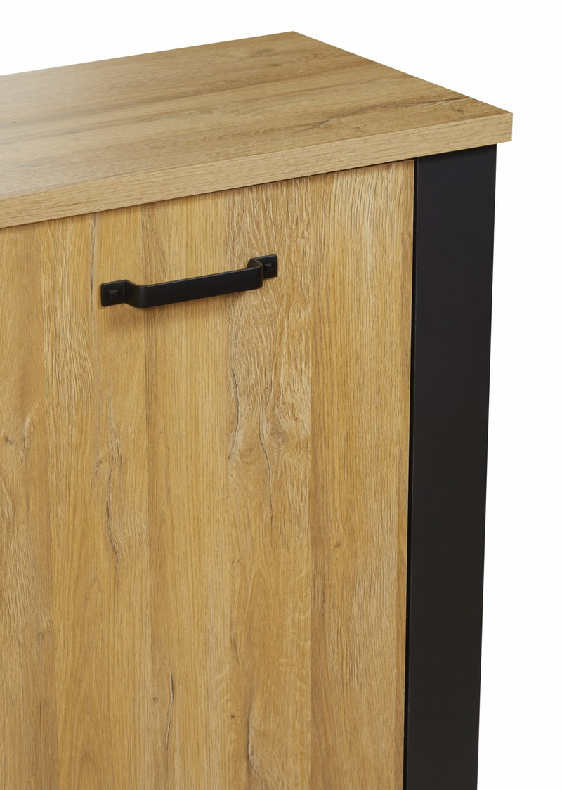 Dressoir | Meubelserie Highlight | bruin, naturel, zwart | 210 x 42 x 89 (h) cm