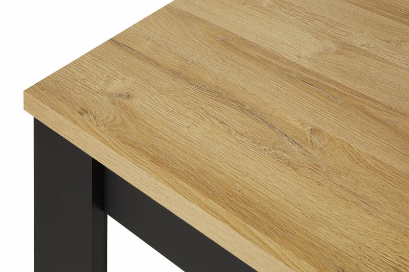 Tafel | Meubelserie Highlight | bruin, naturel, zwart | 180 x 90 x 76 (h) cm