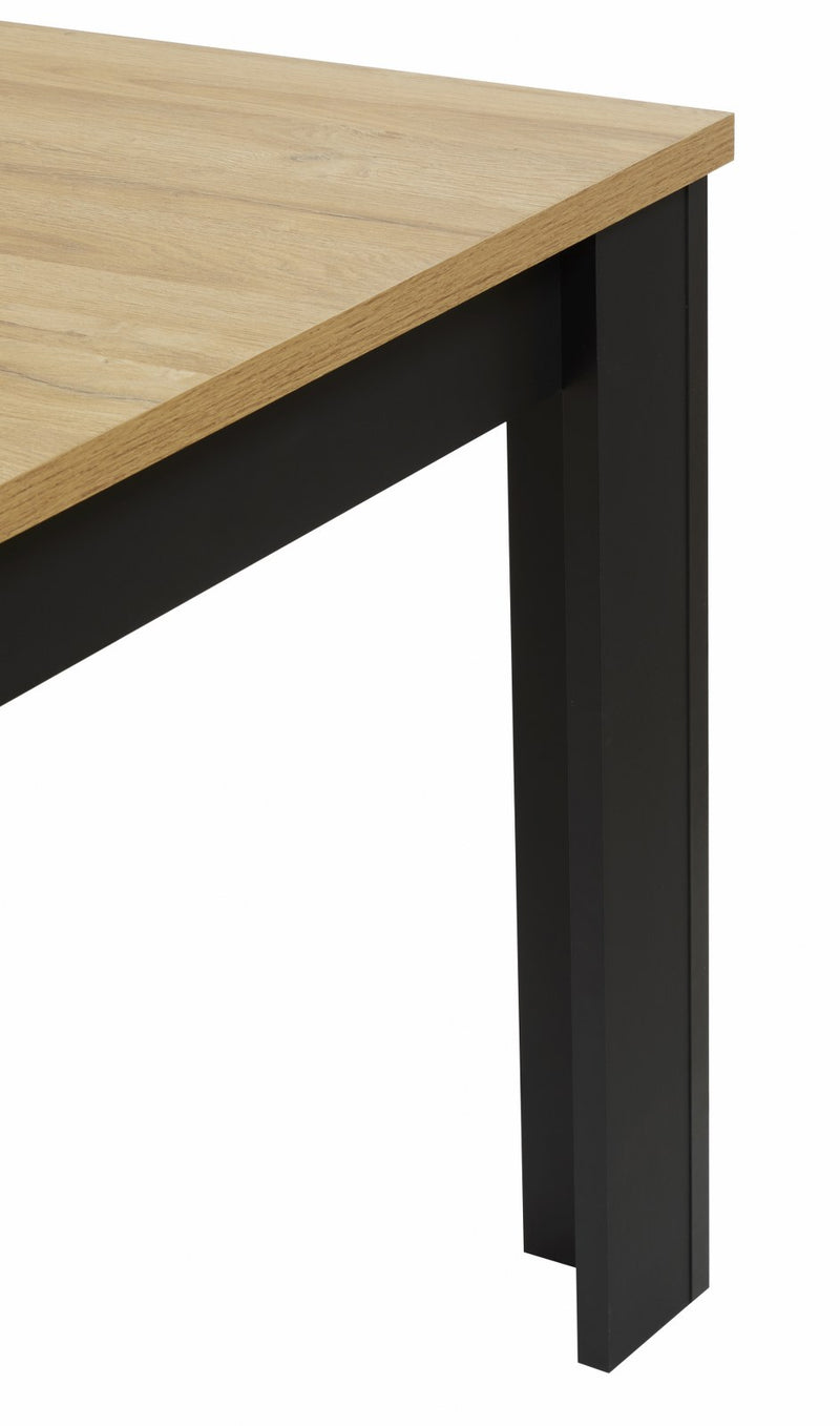 Tafel | Meubelserie Highlight | bruin, naturel, zwart | 180 x 90 x 76 (h) cm