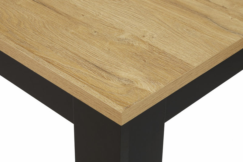 Tafel | Meubelserie Highlight | bruin, naturel, zwart | 180 x 90 x 76 (h) cm