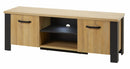 TV Meubel | Meubelserie Highlight | bruin, naturel, zwart | 150 x 42 x 52 (h) cm