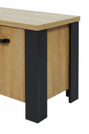 TV Meubel | Meubelserie Highlight | bruin, naturel, zwart | 150 x 42 x 52 (h) cm