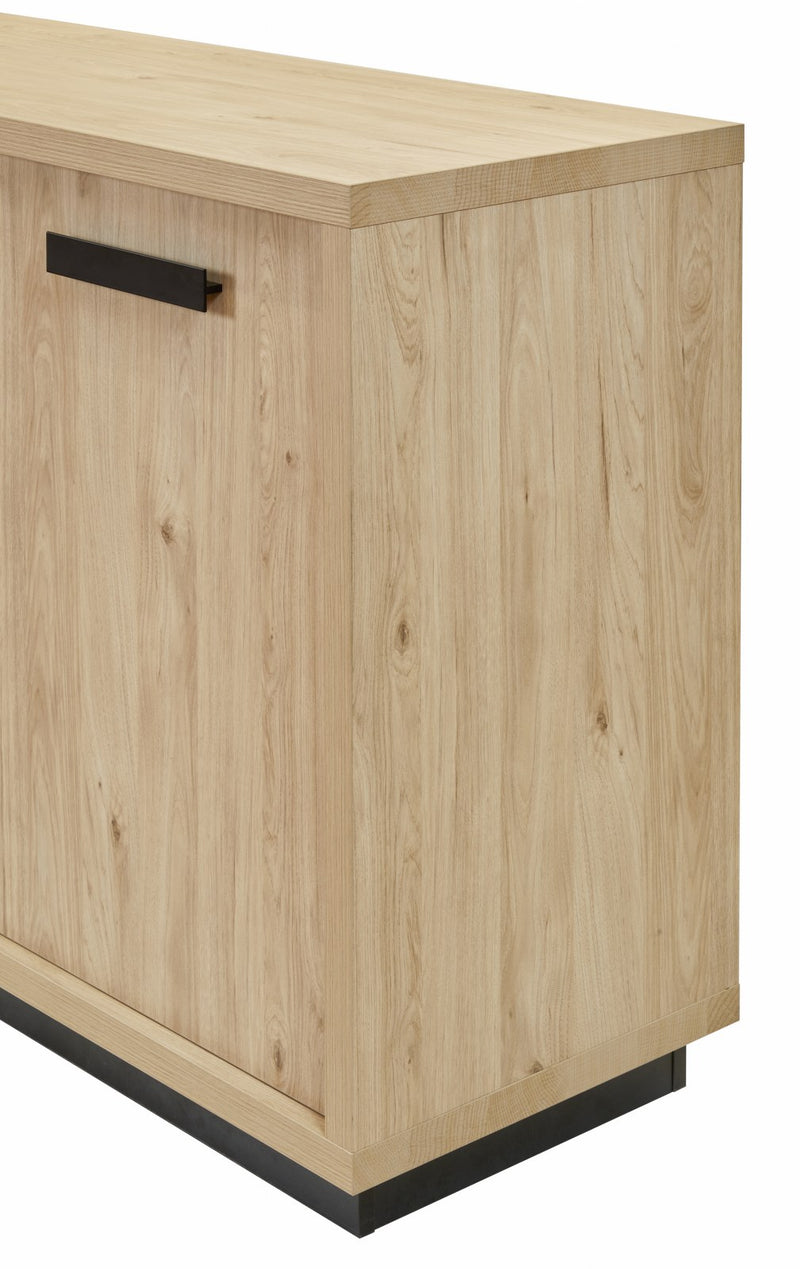 Dressoir | Meubelserie Tilly | bruin, naturel, zwart | 240 x 48 x 93 (h) cm