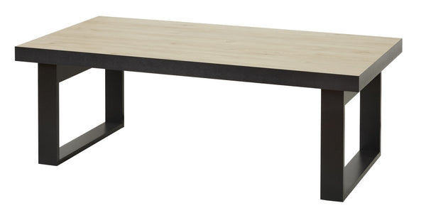 Salontafel | Meubelserie Tilly | bruin, naturel, zwart | 130 x 68 x 54 (h) cm