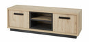 TV Meubel | Meubelserie Tilly | bruin, naturel, zwart | 168 x 48 x 56 (h) cm