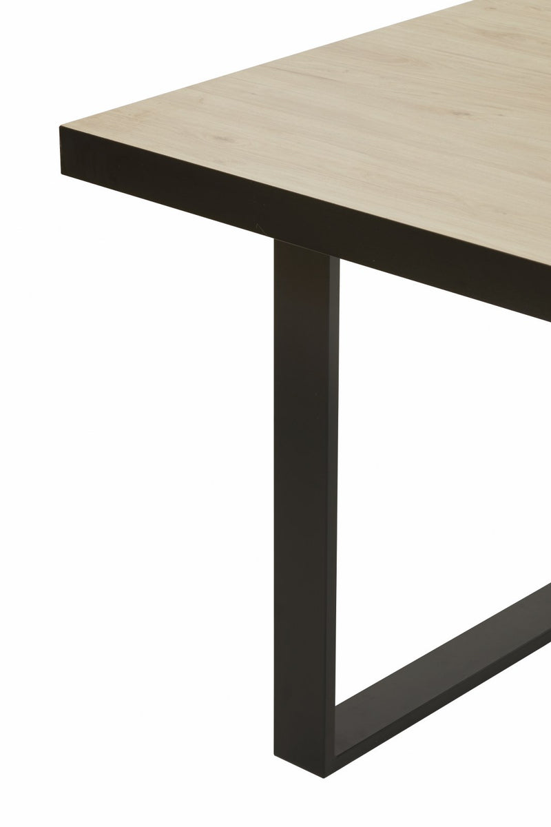 Tafel | Meubelserie Tilly | bruin, naturel, zwart | 230 x 100 x 76 (h) cm