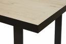 Tafel | Meubelserie Tilly | bruin, naturel, zwart | 200 x 100 x 76 (h) cm