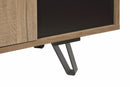 Dressoir | Meubelserie Manor | bruin, naturel, zwart | 220 x 50 x 89 (h) cm