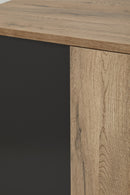 Dressoir | Meubelserie Manor | bruin, naturel, zwart | 220 x 50 x 89 (h) cm