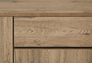 Dressoir | Meubelserie Manor | bruin, naturel, zwart | 220 x 50 x 89 (h) cm