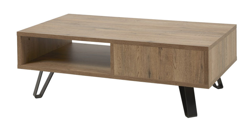 Salontafel | Meubelserie Manor | bruin, naturel, zwart | 110 x 60 x 38 (h) cm