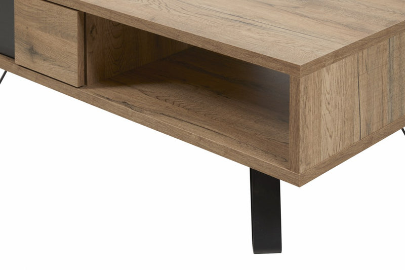 Salontafel | Meubelserie Manor | bruin, naturel, zwart | 110 x 60 x 38 (h) cm