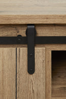 TV meubel | Meubelserie Albert | bruin, naturel, zwart | 164 x 61 x 50 (h) cm