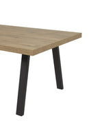 Tafel | Meubelserie Manor | bruin, naturel, zwart | 170 x 100 x 76 (h) cm