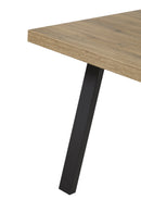 Tafel | Meubelserie Manor | bruin, naturel, zwart | 170 x 100 x 76 (h) cm