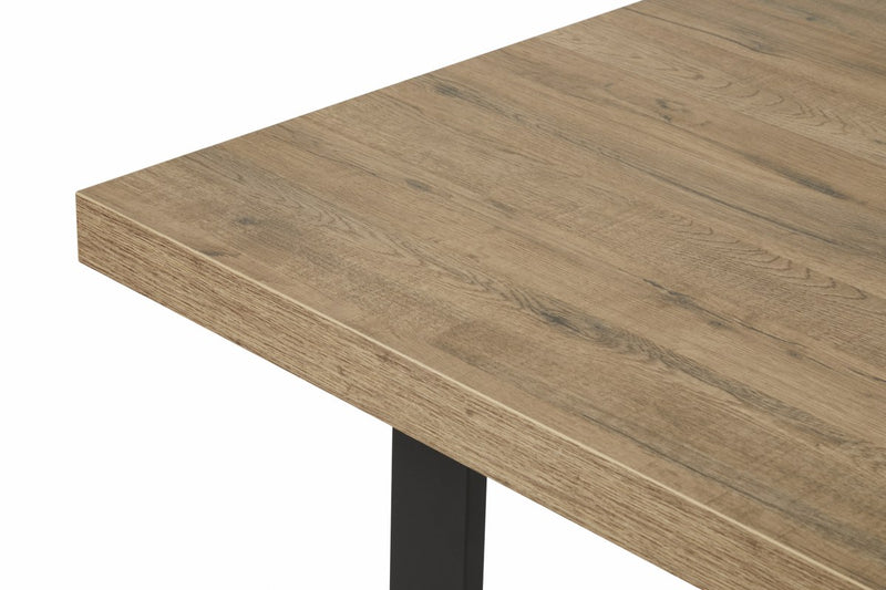 Tafel | Meubelserie Manor | bruin, naturel, zwart | 170 x 100 x 76 (h) cm