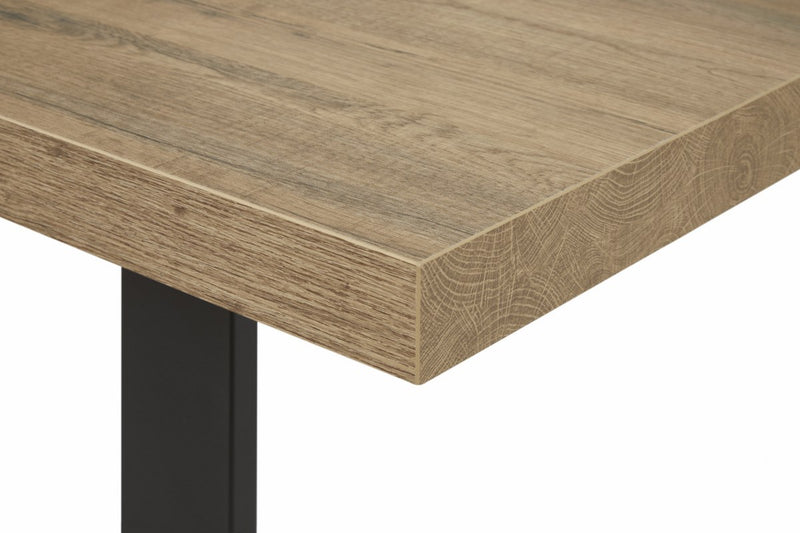 Tafel | Meubelserie Manor | bruin, naturel, zwart | 170 x 100 x 76 (h) cm