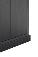 Dressoir | Meubelserie Sigma | zwart, naturel | 240 x 50 x 92 (h) cm