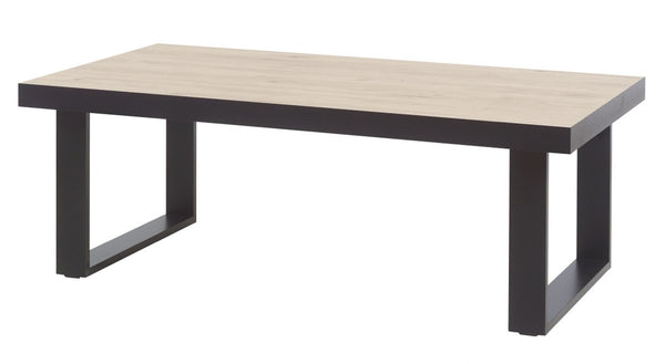 Salontafel | Meubelserie Dylan | naturel, zwart | 130 x 68 x 54 (h) cm