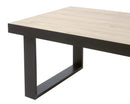 Salontafel | Meubelserie Dylan | naturel, zwart | 130 x 68 x 54 (h) cm
