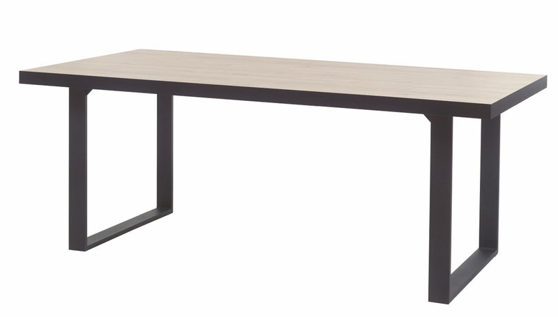 Tafel | Meubelserie Dylan | naturel, zwart | 230 x 100 x 76 (h) cm