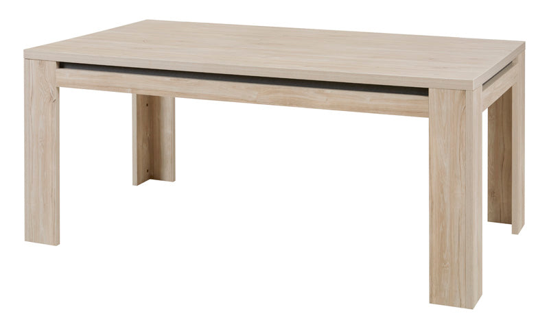 Eettafel | Meubelserie Leafs | bruin, zwart, naturel | 180 x 100 x 78 (h) cm