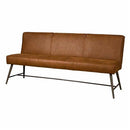 Belmonte Bankje 185 - fabric Cherokee 8 cognac - Eetkamerbanken - Tower Living