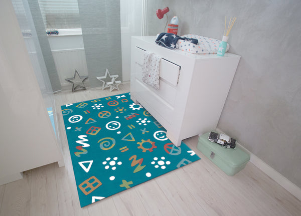 Vloerkleed Spirit Glowy | blauw