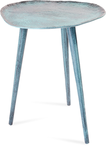blue patina side table 34,5