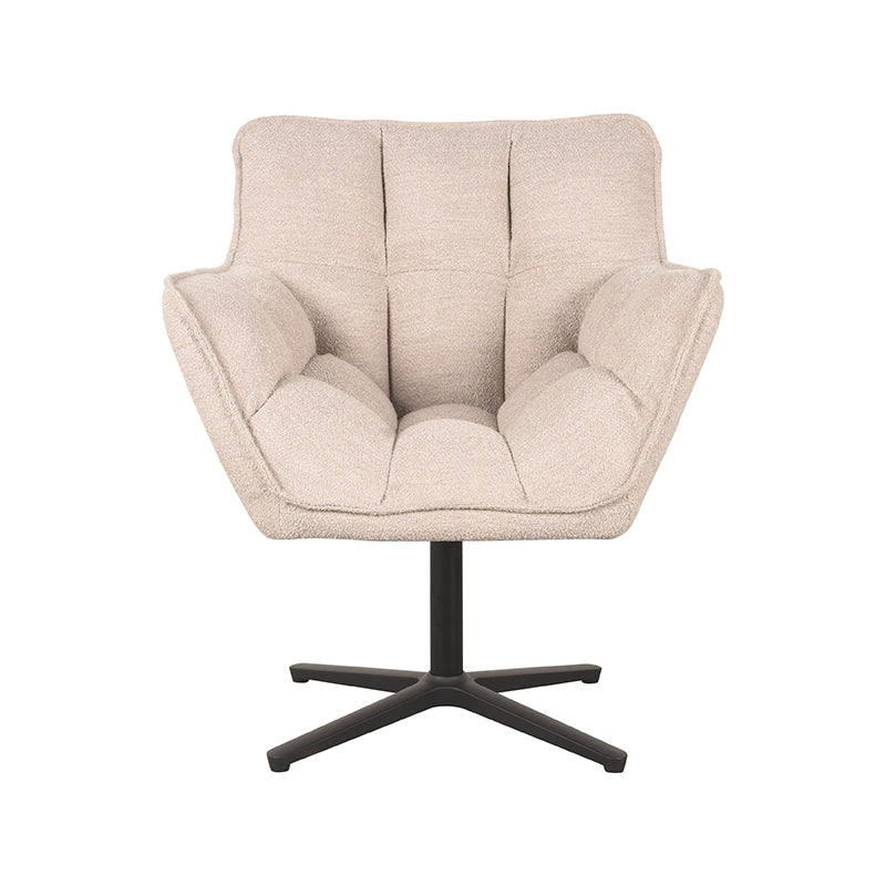 LABEL51 Fauteuil Ian - Naturel - Boucle