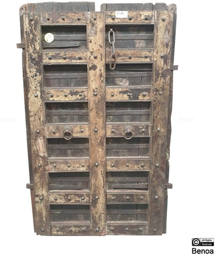 Decoratieve houten deur | India | Industrieel | 102 x 173 cm