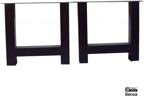 iron dining table h leg set of 2