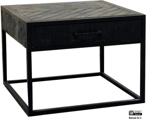jax 1 drawer coffee table black 60