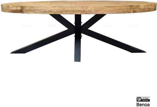 mango coffeetable 3+3 oval top with spider leg