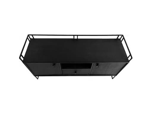 TV-meubel zwart 122 x 60 cm / 1280