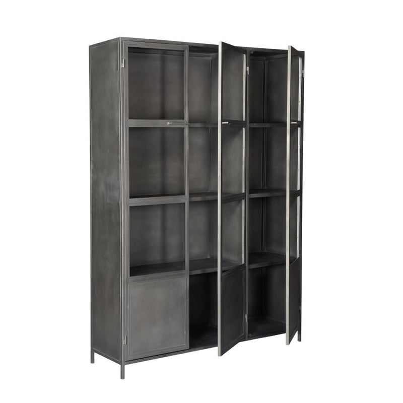 Wandkast ROUGH | Antraciet | IJzer | 150 x 40 x 200 (h) cm
