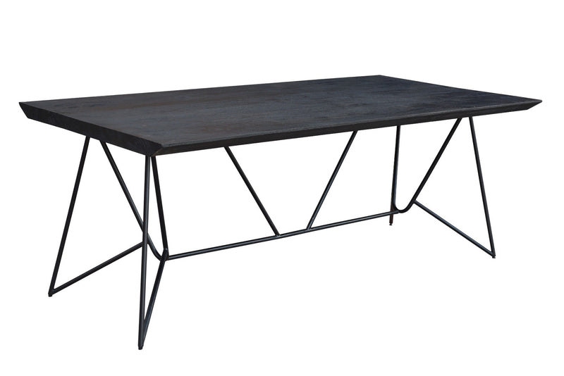 Eettafel BELUGA | Black | Mangohout | 240 x 100 x 4 (h) cm