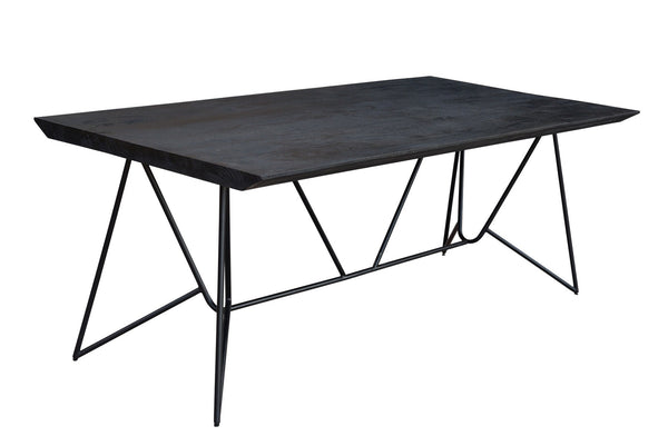 Eettafel BELUGA | Black | Mangohout | 240 x 100 x 4 (h) cm