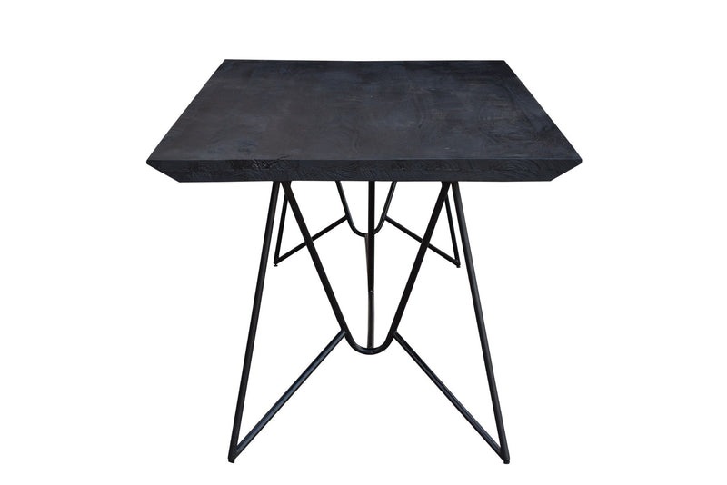 Eettafel BELUGA | Black | Mangohout | 220 x 100 x 4 (h) cm
